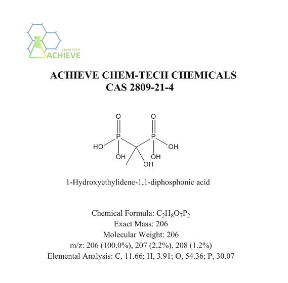1-hüdroksüetülideen-1,1-difosfoonhape CAS 2809-21-4